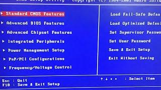 How to Set Computer BIOS in Pentium 3 or 4 Motherboard