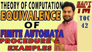 Equivalence of two Finite Automata | Theory of Computation