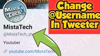How to Change @ User Name of Twitter Account in Android | Hindi/Urdu