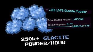 The BEST Method to Grind GLACITE POWDER in The New Update! - Hypixel Skyblock
