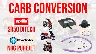 Carb Conversion for Aprilia SR50 Ditech & Piaggio NRG Purejet - Explained