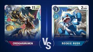 Red Cresgarurumon vs Rookie Rush - TrueChampionSteven