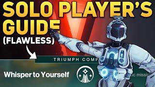 Solo Player's Guide to The Whisper! (Tips for Normal and Legend Flawless) - Destiny 2