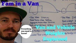 Van and vehicle weights explained.