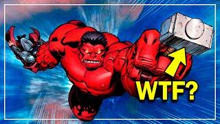 ¿Cómo logró HULK ROJO Levantar el MARTILLO de THOR? - Hulk Rojo vs Thor