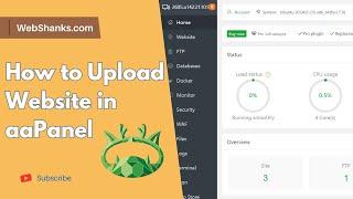 How to Upload Website in aaPanel and Create a Static HTML/CSS Site