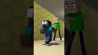 Baldi Basic Chase Herobrine #shorts