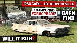 Barn Find 1960 Cadillac Coupe DeVille Neglected for 50 Years! Will It Run?!? Amazing Transformation!