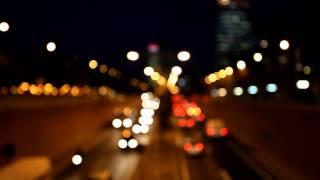 blurred car traffic lights