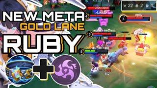 NEW META GOLD LANE RUBY 2024 | BEST BUILD & EMBLEM FOR RUBY 2024 | ikanji | EP.9 | MOBILE LEGENDS