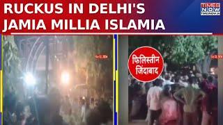 Ruckus at Delhi's Jamia Millia Islamia During Diwali Event: Sloganeering Erupts Between Two Groups