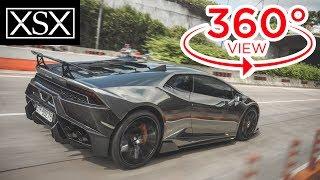 [360° Video 4K] Exploring Lamborghini Huracan With Virtual Reality - First In Vietnam | XSX