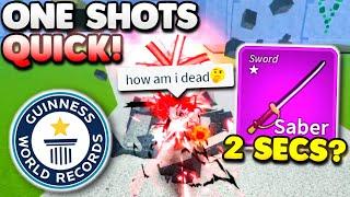 Saber Rework ONE SHOTS In JUST 2 SECONDS... (Blox Fruits)