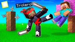 MINECRAFT pero NOS CONVERTIMOS en NINJAS!  MINECRAFT ALEATORIO