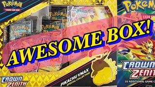 PIKACHU VMAX SPECIAL COLLECTION BOX (Crown Zenith Pokemon Card Opening)