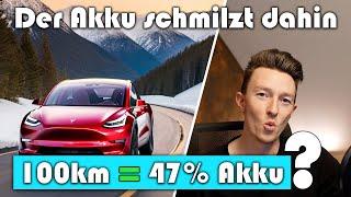 Reichweite Elektroauto | SO SCHNELL schmilzt der Akku auf der Langstrecke im Tesla Model Y!