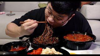 ASMR 먹방창배 더욱 맛있게 돌아온 짜장면 짬뽕 탕수육 세트 뿌시러 갑시다#짜장면 #짬뽕  레전드 대박 jajangmyeon eatingshow realsound Mukbang