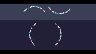 Text Set On a Circle in any position Using Only HTML & CSS & JS & jQuery - SFC