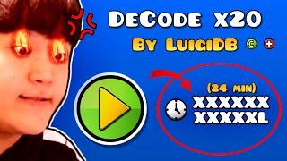 DORAMI vs DECODE x20 (24 MINUTES CHALLENGE) | Geometry Dash