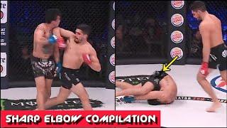 SHARP ELBOW KNOCKOUTS COMPILATION  HELLbows in MMA / HD 2024 HL