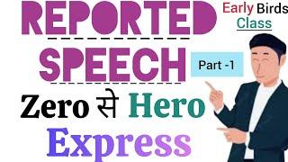 Reported Speech/Rules of Reported speech/Direct Indirect speech/English/Grammar