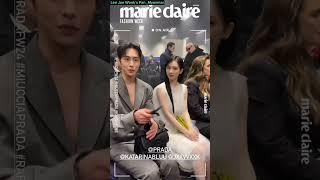 That’s how they met each other in Prada Fashion Show #leejaewook #prada #dating #karina #dispatch