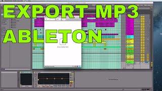 Ableton Live How to Export MP3