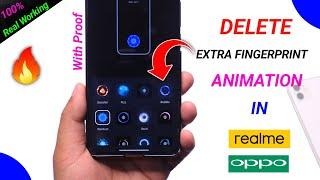 Delete Extra Fingerprint Animation In Realme | Realme Fingerprint Animation Delete