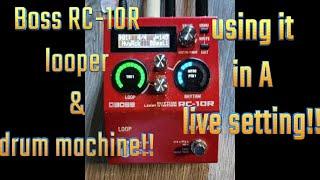 Boss RC 10R drum machine and looper in action!! live setting!!#bossrc10r