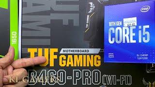 intel Core i5 10400F ASUS TUF GAMING B460-PRO WIFI GTX1650 MASTERBOX MB520 ARGB Gaming PC Build