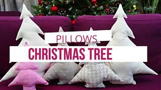 CHRISTMAS TREE PILLOWS SEWING TUTORIAL