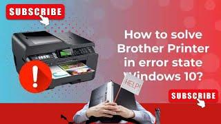 How to Solve Brother Printer In Error State | Brother Printer Not Working | Printer Error Fix | DSK
