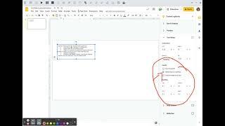 Text box preferences in Google Slides