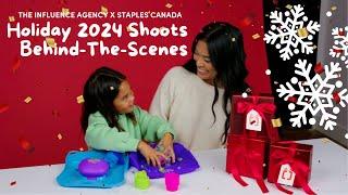 The Influence Agency x Staples Canada - Holiday 2024 Shoots - Behind The Scenes 