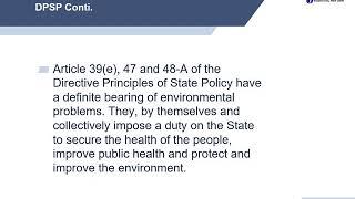 Constitutional Guidelines on Environment