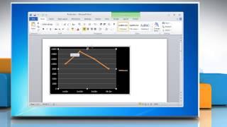 How to Add Titles in a Line Graph in Word 2010