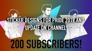 I REACHED 200 SUBSCRIBERS! - Drawing For Pride 2019 - Update