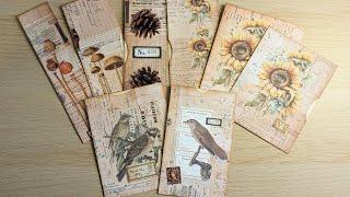 The Quickest & Easiest Junk Journal Pockets You'll Ever Make... Probably  ~ Using Up Book Pages