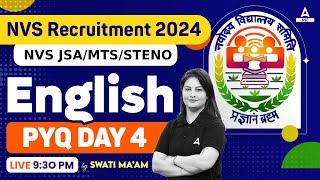 NVS Non Teaching Classes 2024 | NVS Non Teaching English Previous Year Question Paper by Swati Mam 4