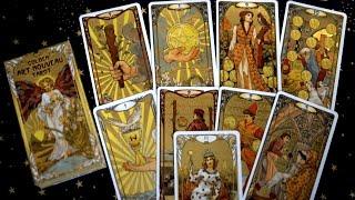 Golden Art Nouveau Tarot - Flip through no talking