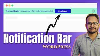 How to Add a Custom Notification Bar in WordPress