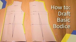 [DETAILED] HOW TO: MAKE BASIC BODICE BLOCK PATTERN | KIM DAVE