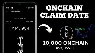 Onchain Airdrop Claim Date | Onchain Withdrawal Update