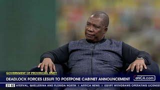 GNU | Deadlock forces Lesufi to postpone cabinet announcement