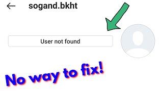 Fix user not found on instagram || no way to solve user not found instagram problem