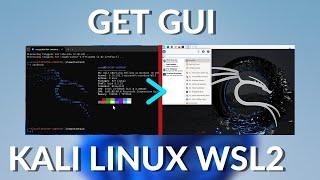 How To Enable GUI in kali linux WLS2 | Install kali linux GUI WSL2