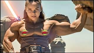 Rey Muscle Growth Song - AI Generated Music | Shehulk | muscle growth animation | Star Wars FMG