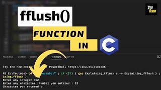 Use of fflush(stdin) function in C||Character skipping problem of scanf()||C programming Tutorial