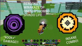 RENGOKU + MINAKAZE OP ONESHOT COMBO | Shindo Life Roblox