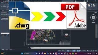 How to convert AutoCAD to PDF